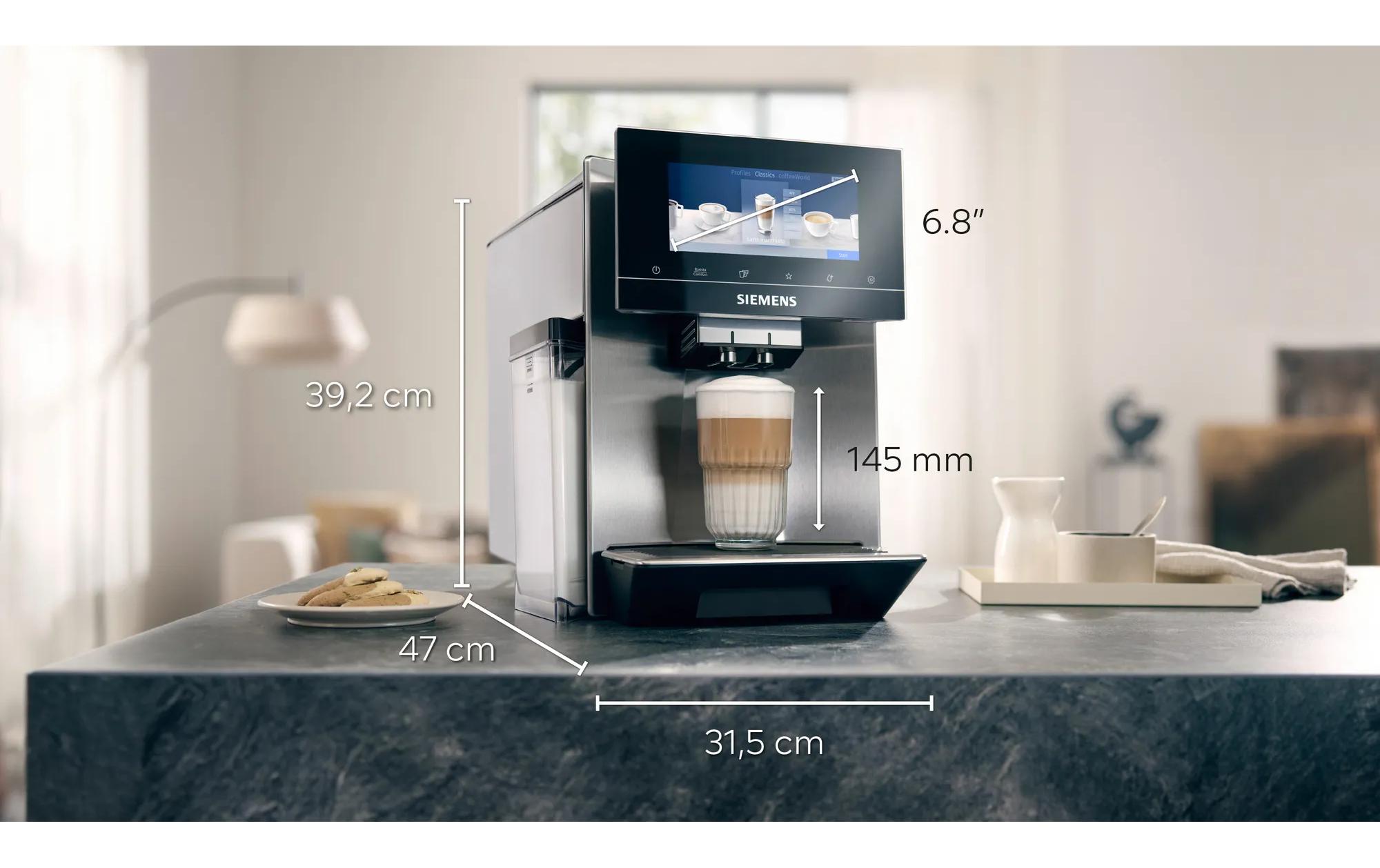Kaffeevollautomat EQ 900 TQ905D03 Edelstahl<br>Vollautomatische Kaffeemaschine mit iAroma-System für beste Kaffeequalität