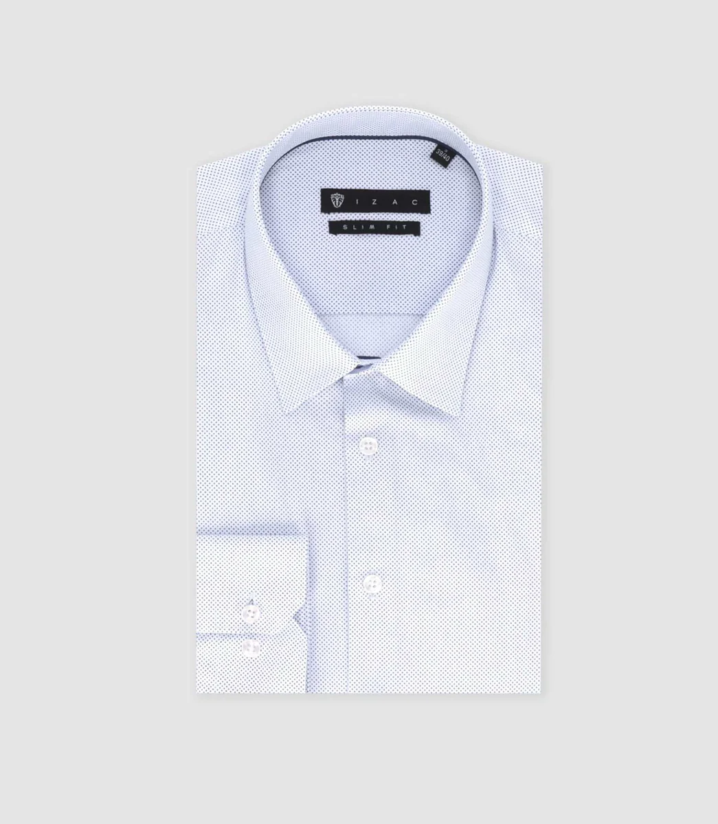 Chemise ville imprimé bleu 
