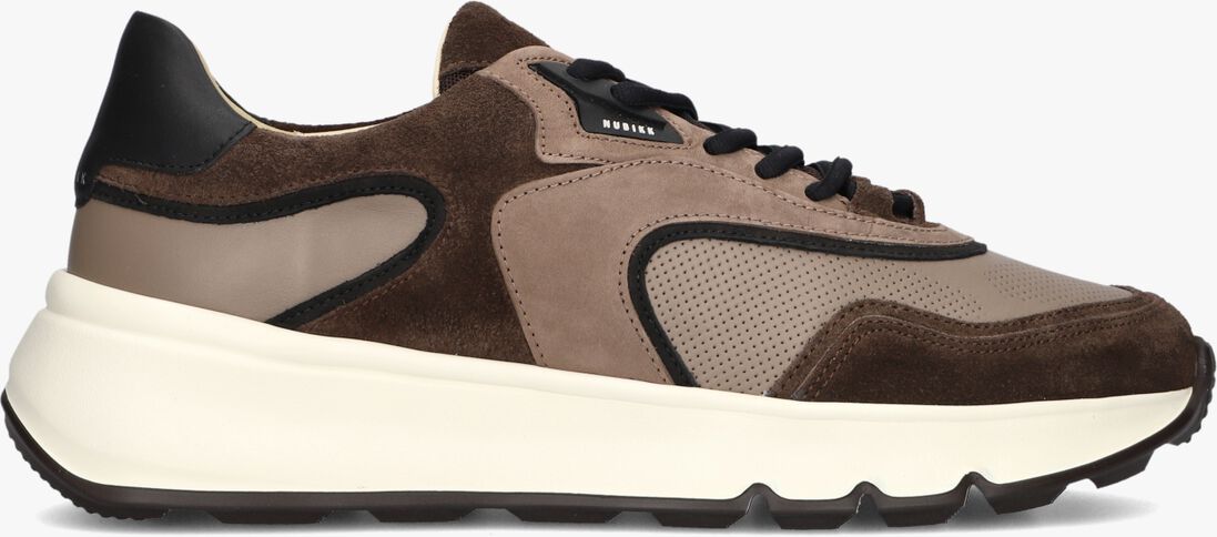 bruine nubikk lage sneakers luca noa