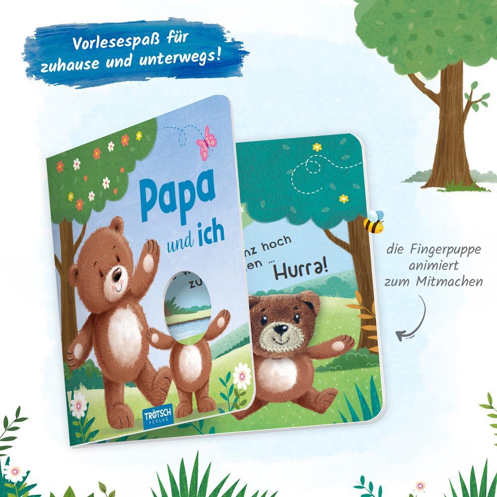 Trötsch Fingerpuppenbuch Papa und ich