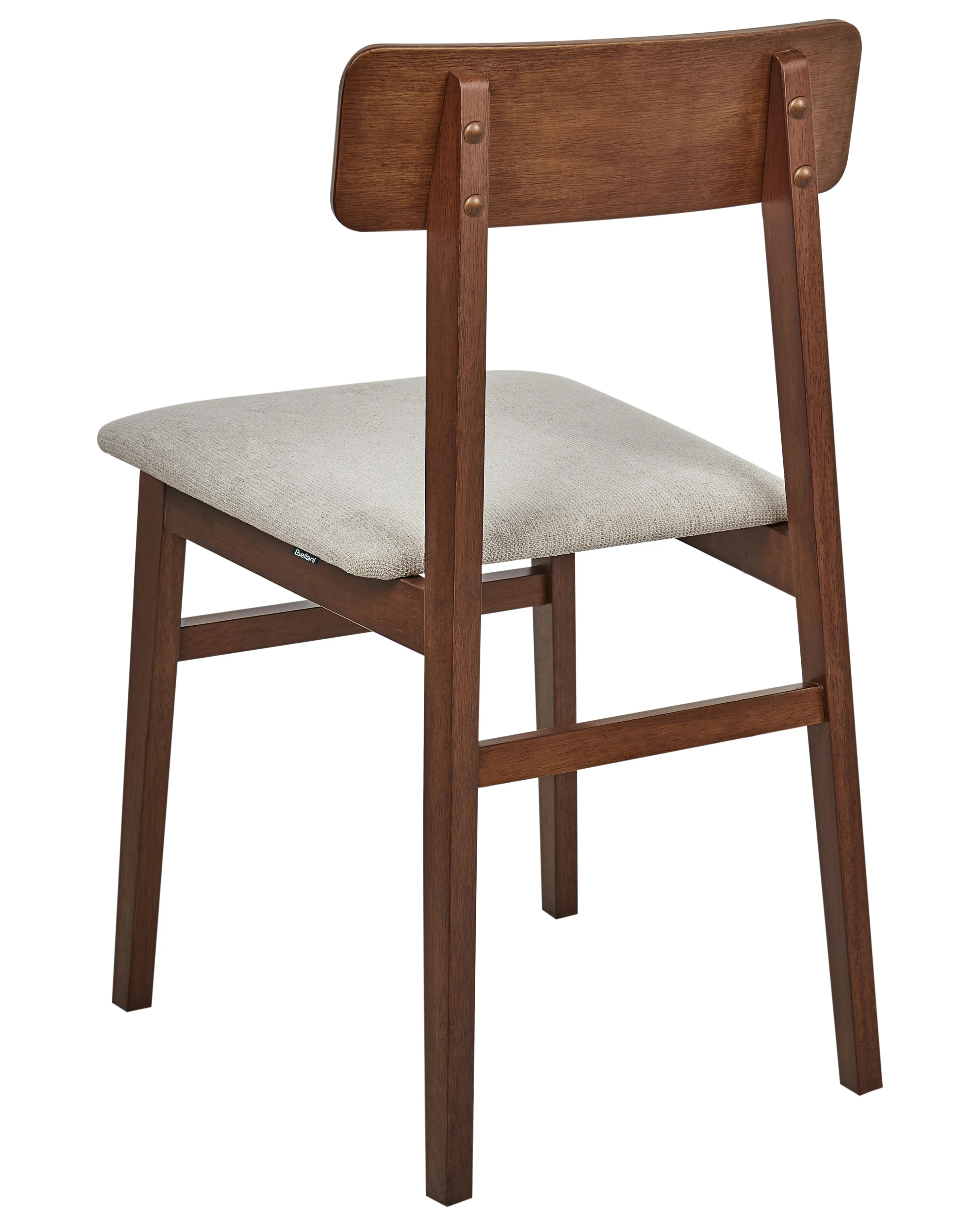 Set van 2 eetkamerstoelen STACY Hout Taupe