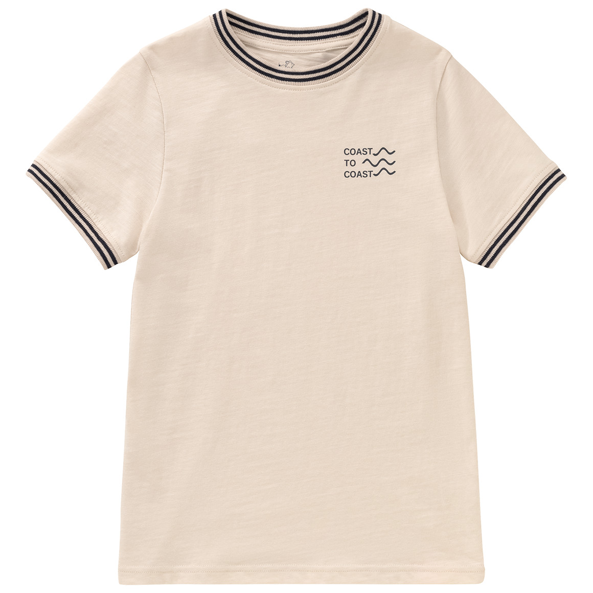 Topolino Jungen T-Shirt mit Flammgarn hellbeige