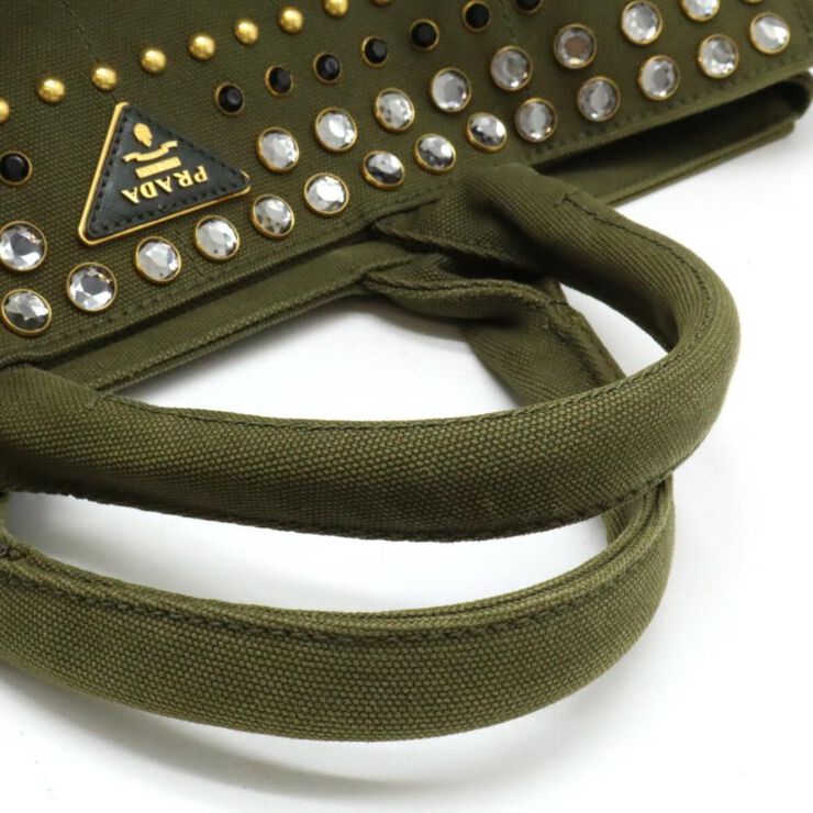 Prada Vintage Prada Canapa Tote Green