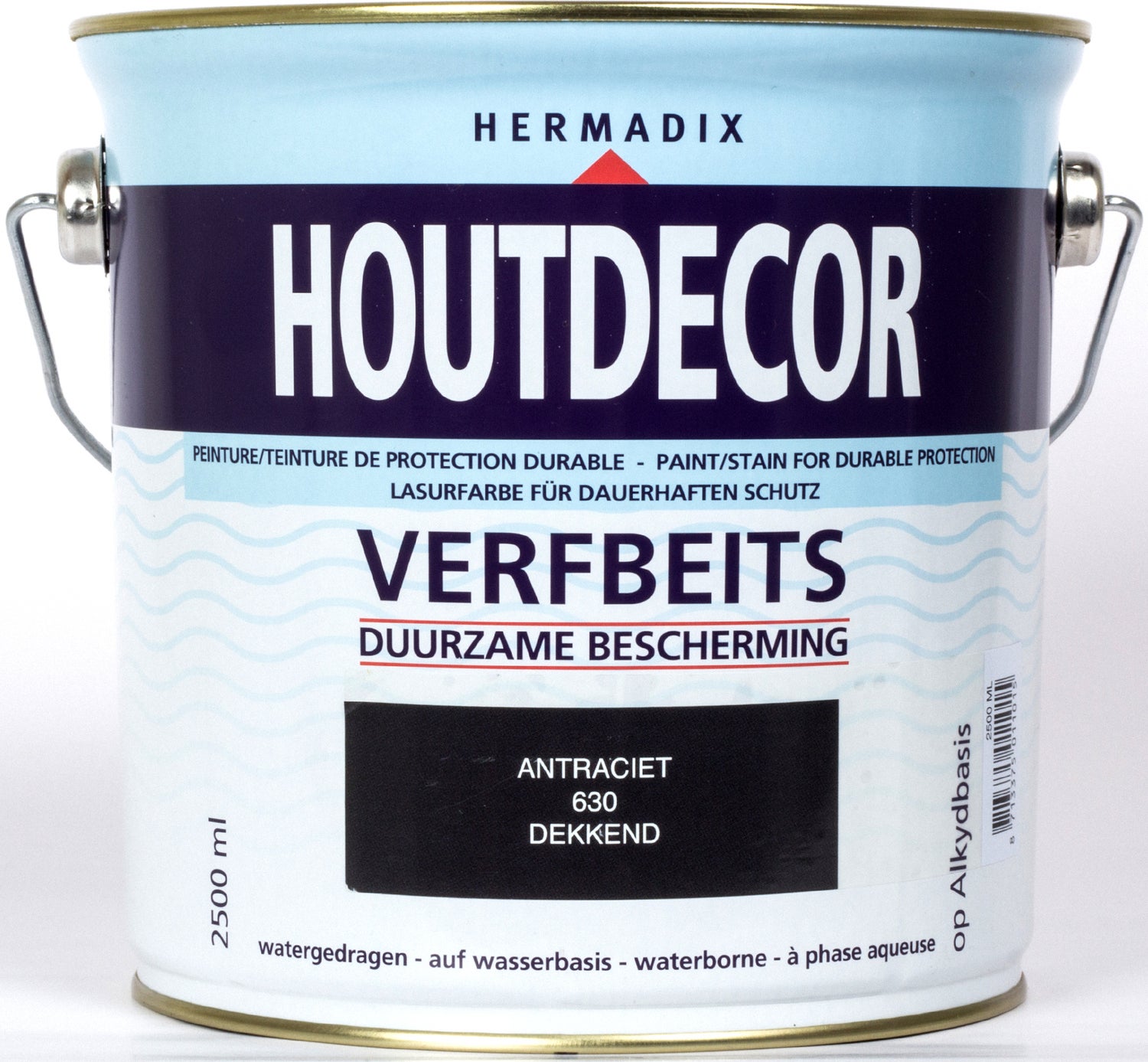 Hermadix Houtdecor antraciet 2,5 l
