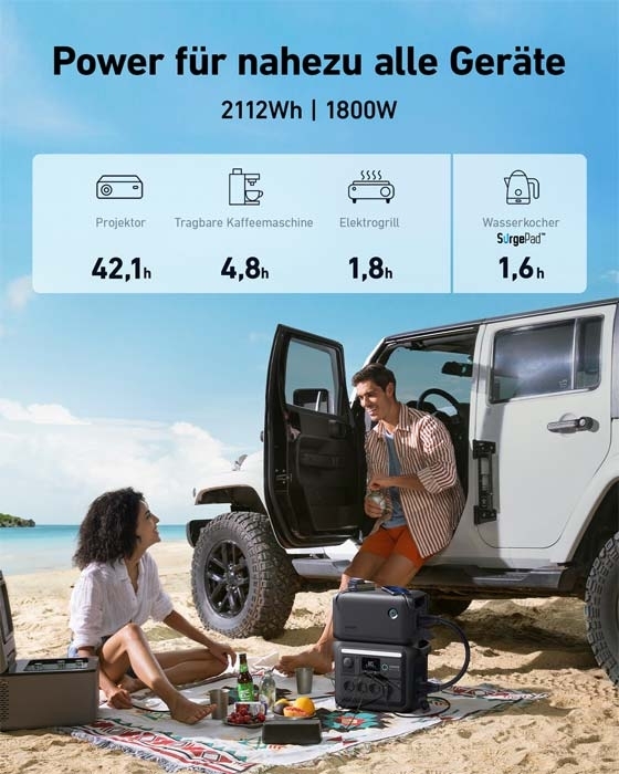 Anker SOLIX BP1000 Erweiterungsakku 1056Wh LFP geeignet für Anker SOLIX C1000