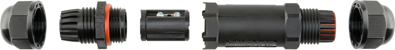 (10cm) Kabelverbinder Stromkabel Verbindungsstück Kabelmuffe für Heimwerker / Reparaturen IP68 (81292) - Schwarz