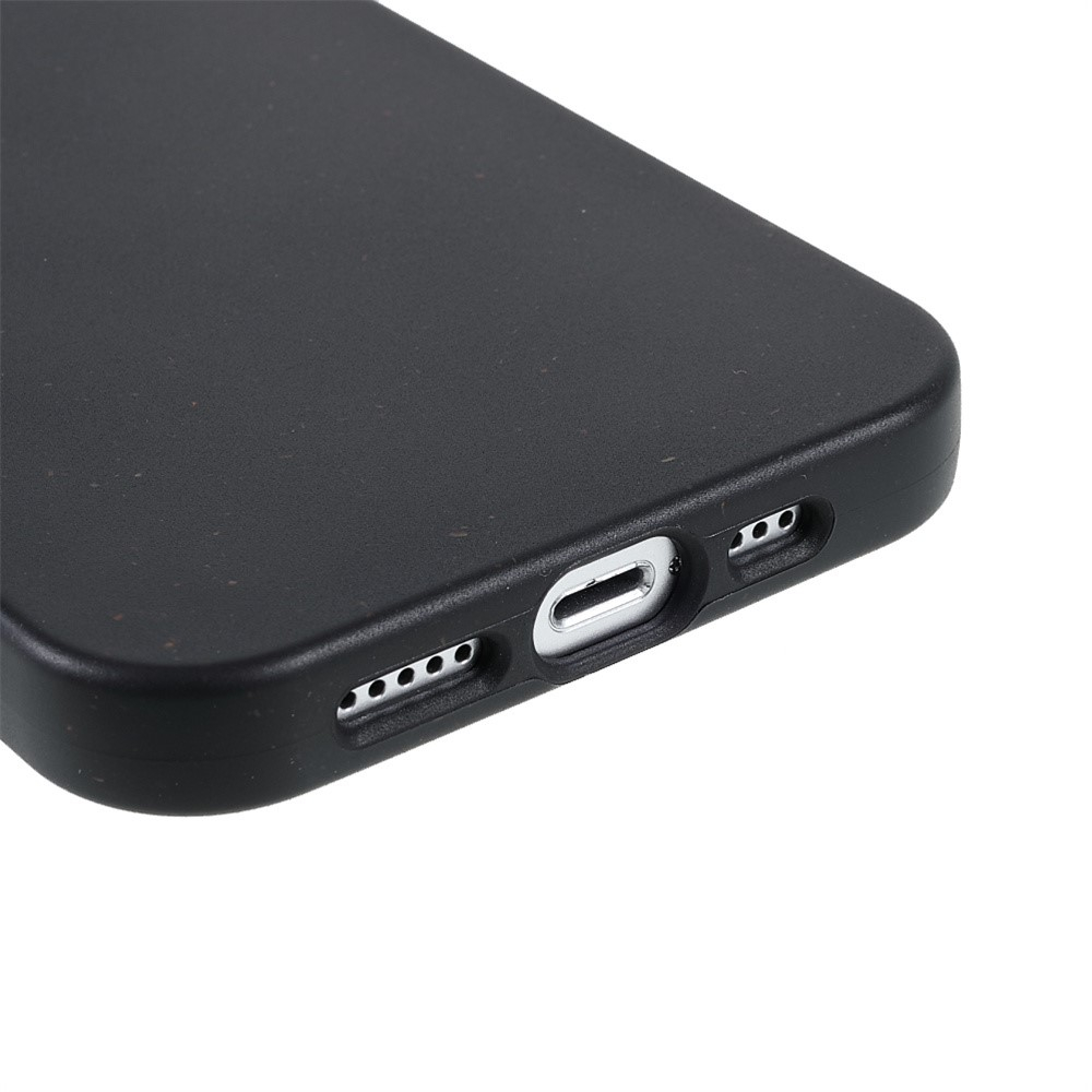 iPhone 14 Bio Gummi Schutzhülle Eco Friendly Nachhaltig Kompostierbar - Schwarz
