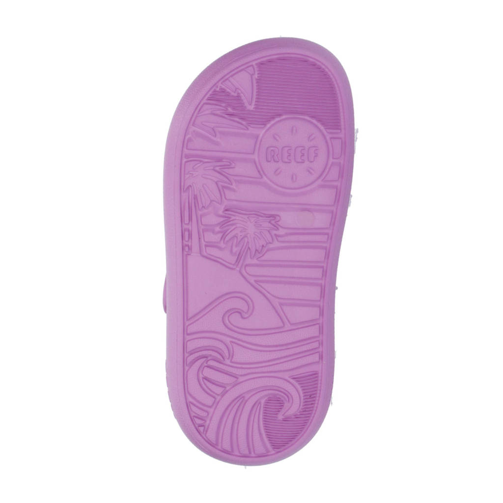 Reef Little Rio Slideslippers met hielbandje lila
