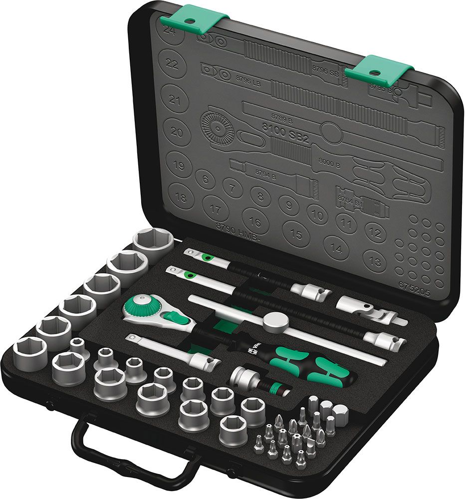Wera 8100 SB 2 Zyklop Speed-Knarrensatz 3/8