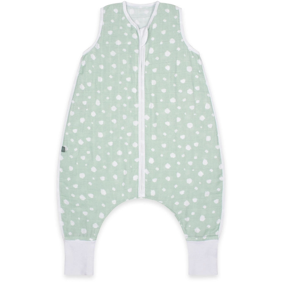 emma & noah Schlafsack 0.5 TOG Punkte mint mit Füßen