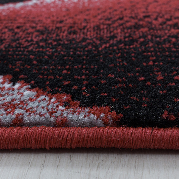 Modern vloerkleed - Streaky Lines Rood | Modern design