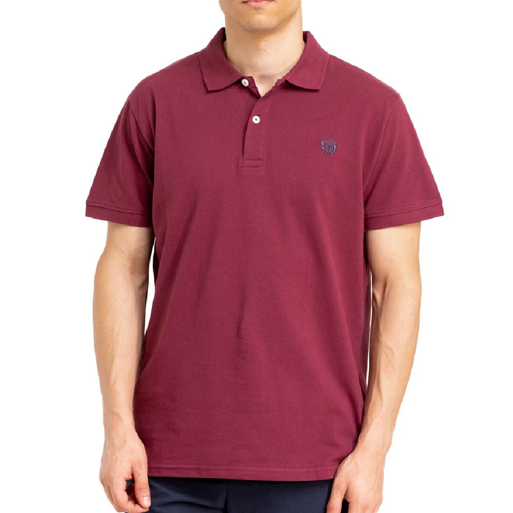 Sergio Tacchini Polo Bordeaux/Marine Homme Sergio Tacchini Iconic