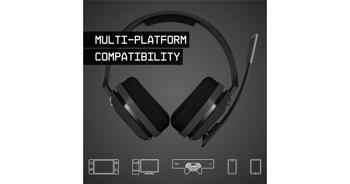 ASTRO GamingA10 headset over-ear gaming headset  (Zwart/groen, Pc, Xbox One)