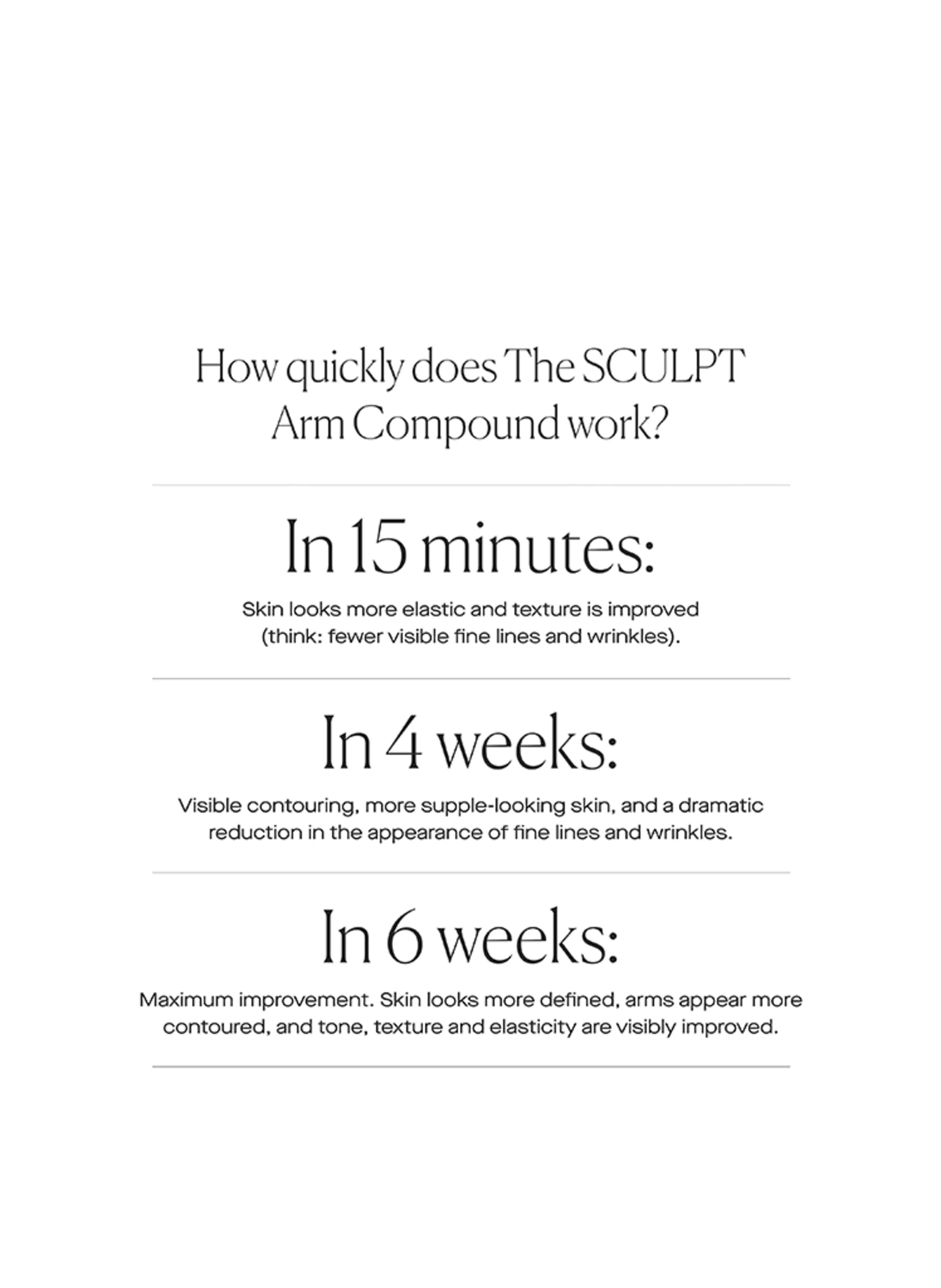 U BEAUTY THE SCULPT ARM COMPOUND