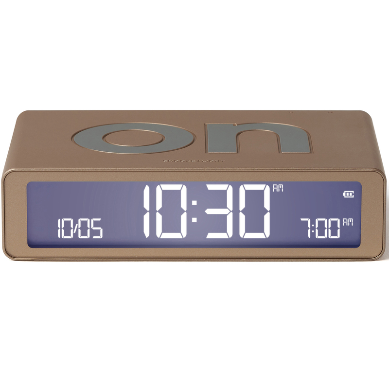 Lexon Digitalwecker Flip Classic, gold