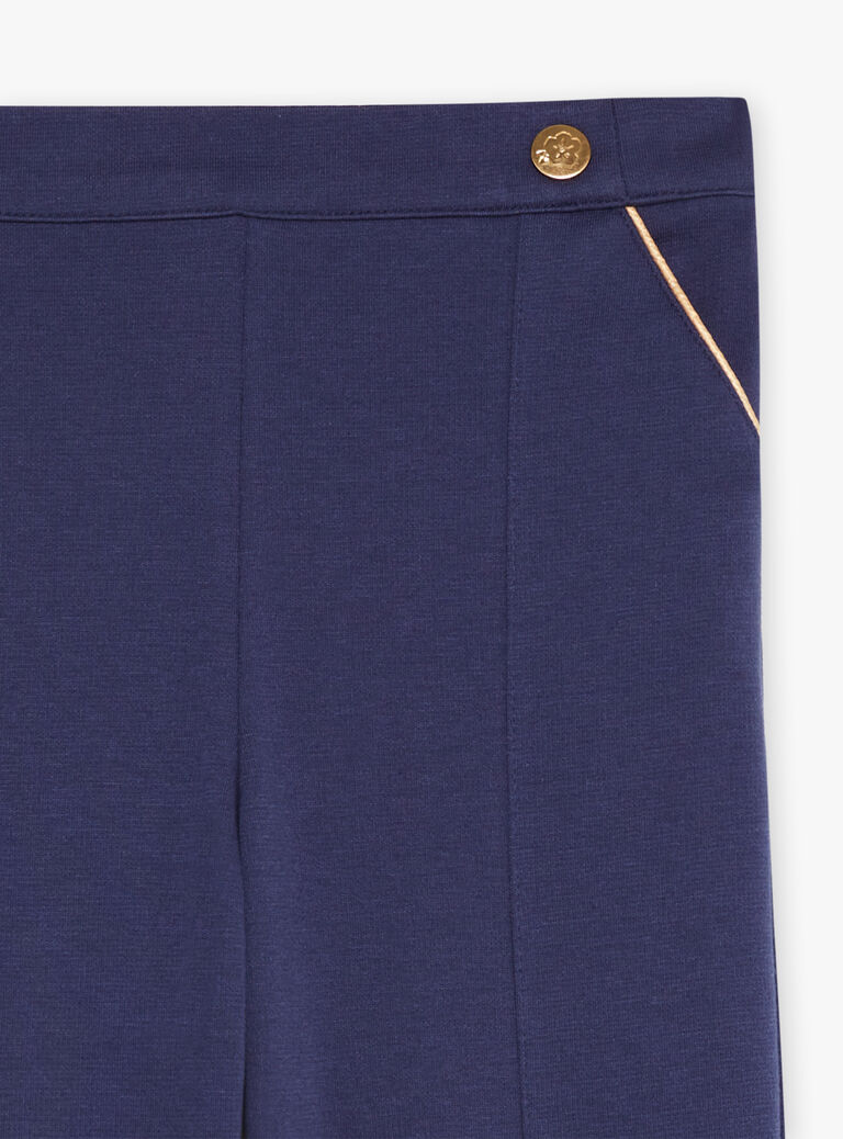 Pantalon bleu marine en milano