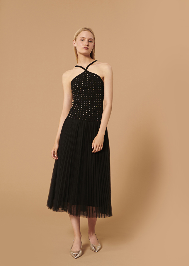 Top Positanonoir en maille