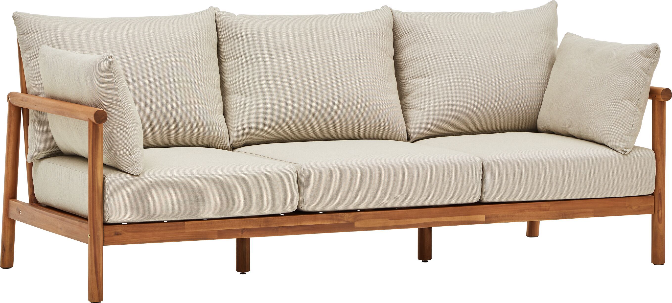 PANAREA Loungesofa - Hellgrau / B: 199.2 cm x T: 87.0 cm x H: 73.0 cm