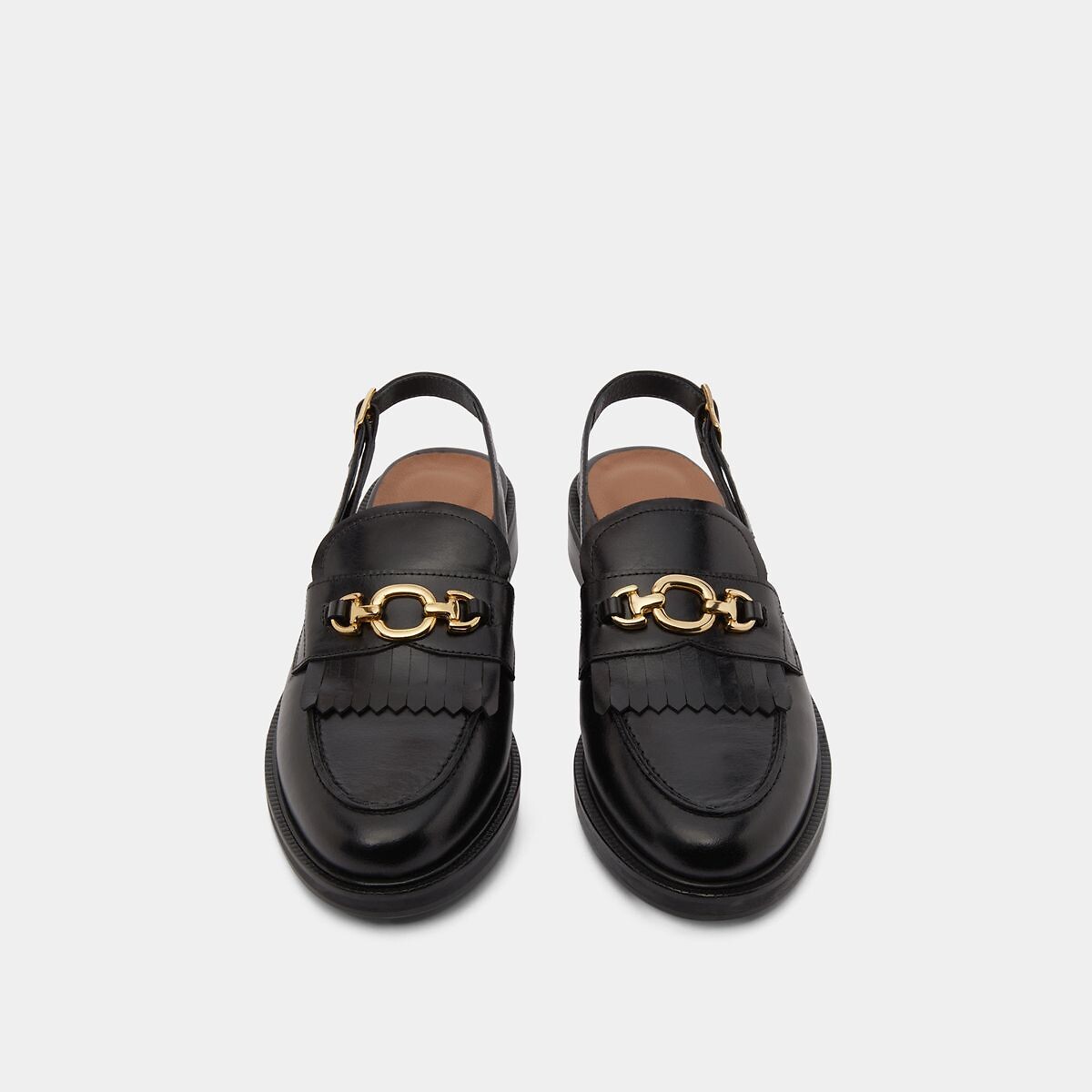 JONAK<br>Mocassins de couro com tira no calcanhar, Delphy
