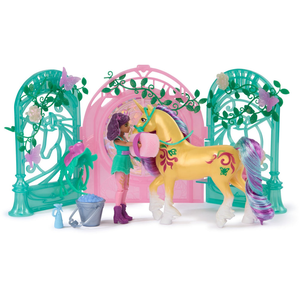 Køb Unicorn Academy Ava & Leaf Stald Legesæt