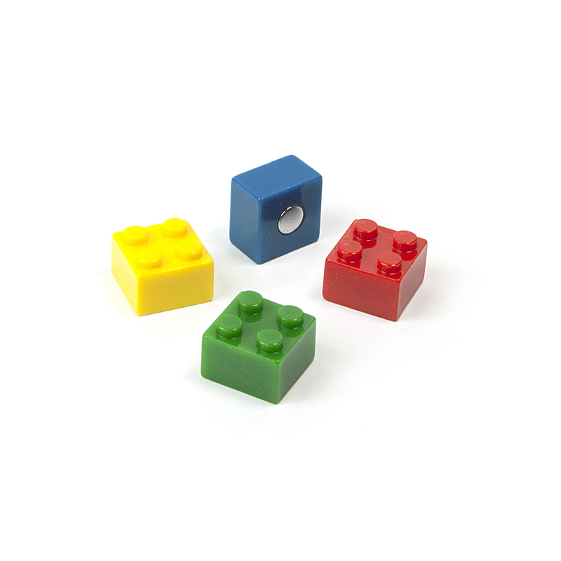 Trendform Magnete Brick, 15 x 15 mm, assortiert, 4 Stück
