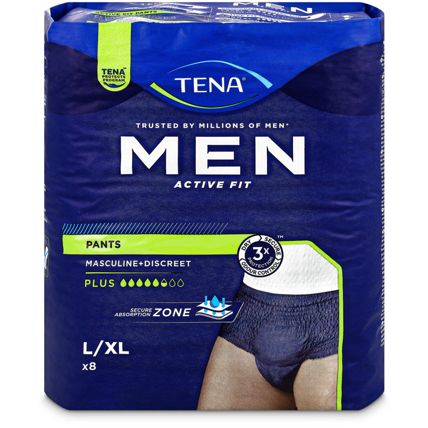 Tena Men Inkontinenz-Pants Men Active Fit Large/Extra Large 8 Stück