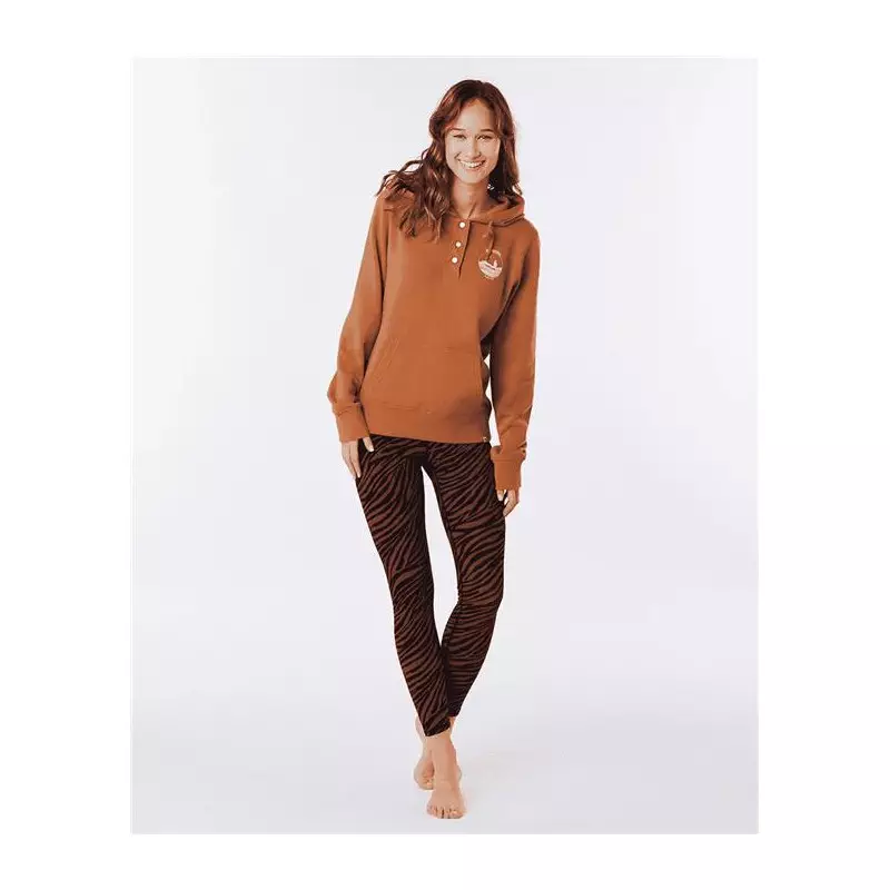 Sweat femme RIPCURL Re-Entry Hood Light Brown