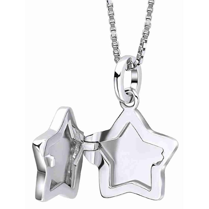 Collier étoile diamant pour enfant en argent 925