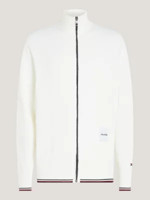 Suéter Hilfiger Monotype Global Stripe com zíper