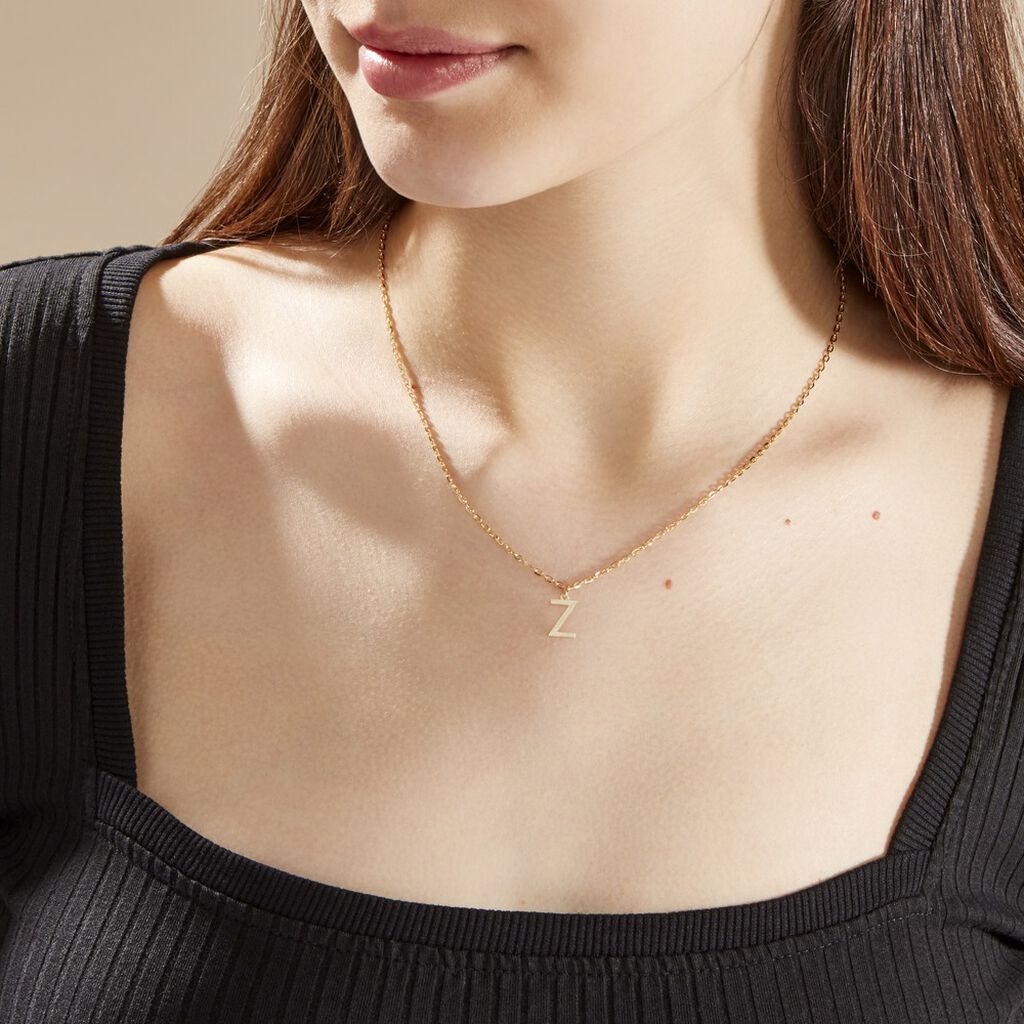 Pendentif Ionia Lettre Or Jaune