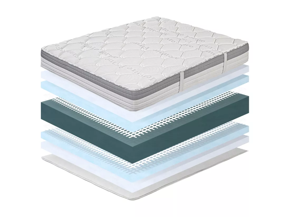 Matelas 160x200 cm, GoldVisco, 26cm, mousse mémoire de forme, ergonomique