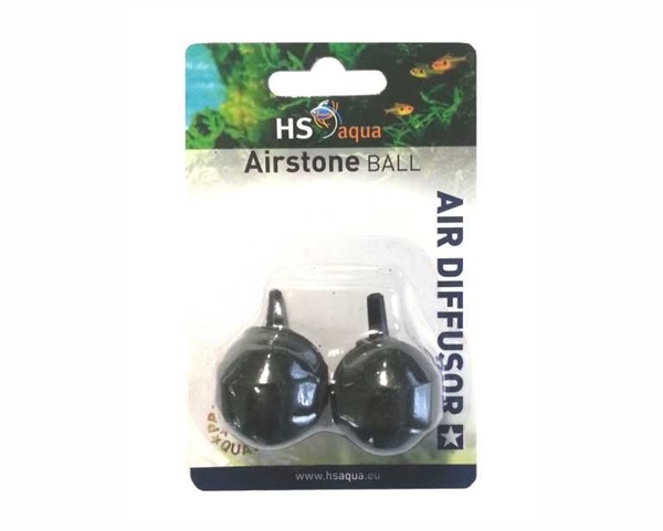HS Aqua Luchtsteen Bal Ø 30 MM 2 ST. Zwart Blister