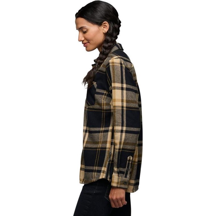 Black Diamond W Project Flannel Khaki/Black Plaid