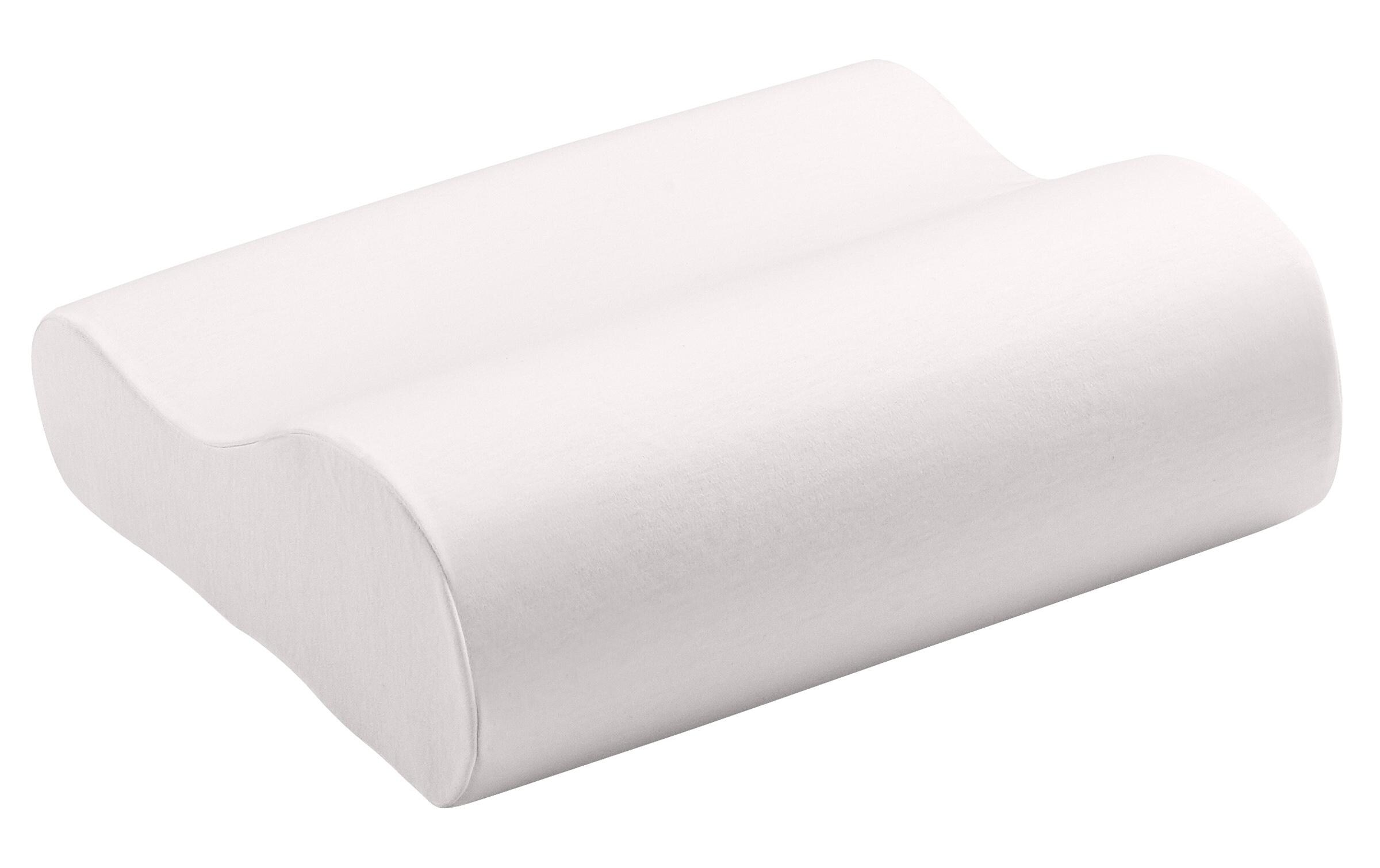 Reisekissen mit Baumwollbezug 33 x 11 cm<br>Ergonomisches Nackenkissen von elsa