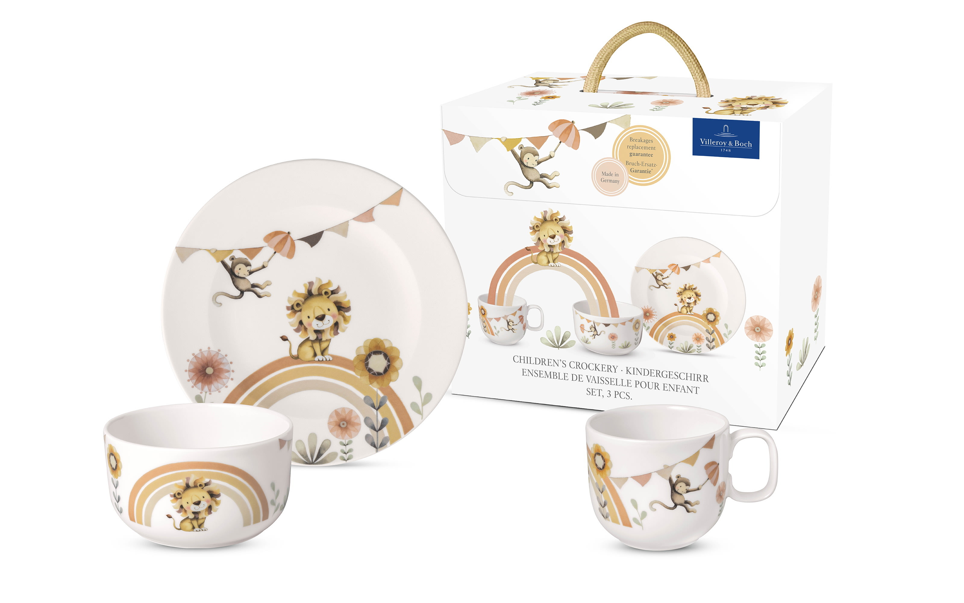 Kindergeschirr-Set Like a Lion, 3-teilg
