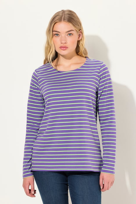 Ringelshirt, Langarm, Rundhals