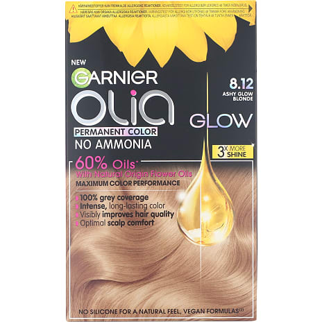 Permanent hårfarve 8.12 Ashy Glow Blond