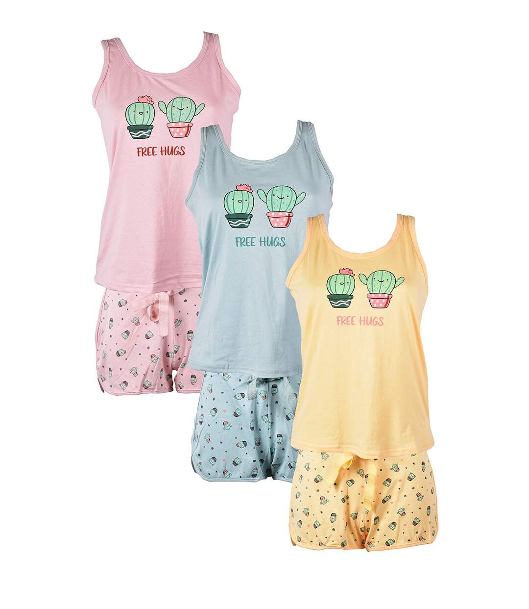 Pyjama Court Femme LITTLE UNICORN LINE SM16 Jaune