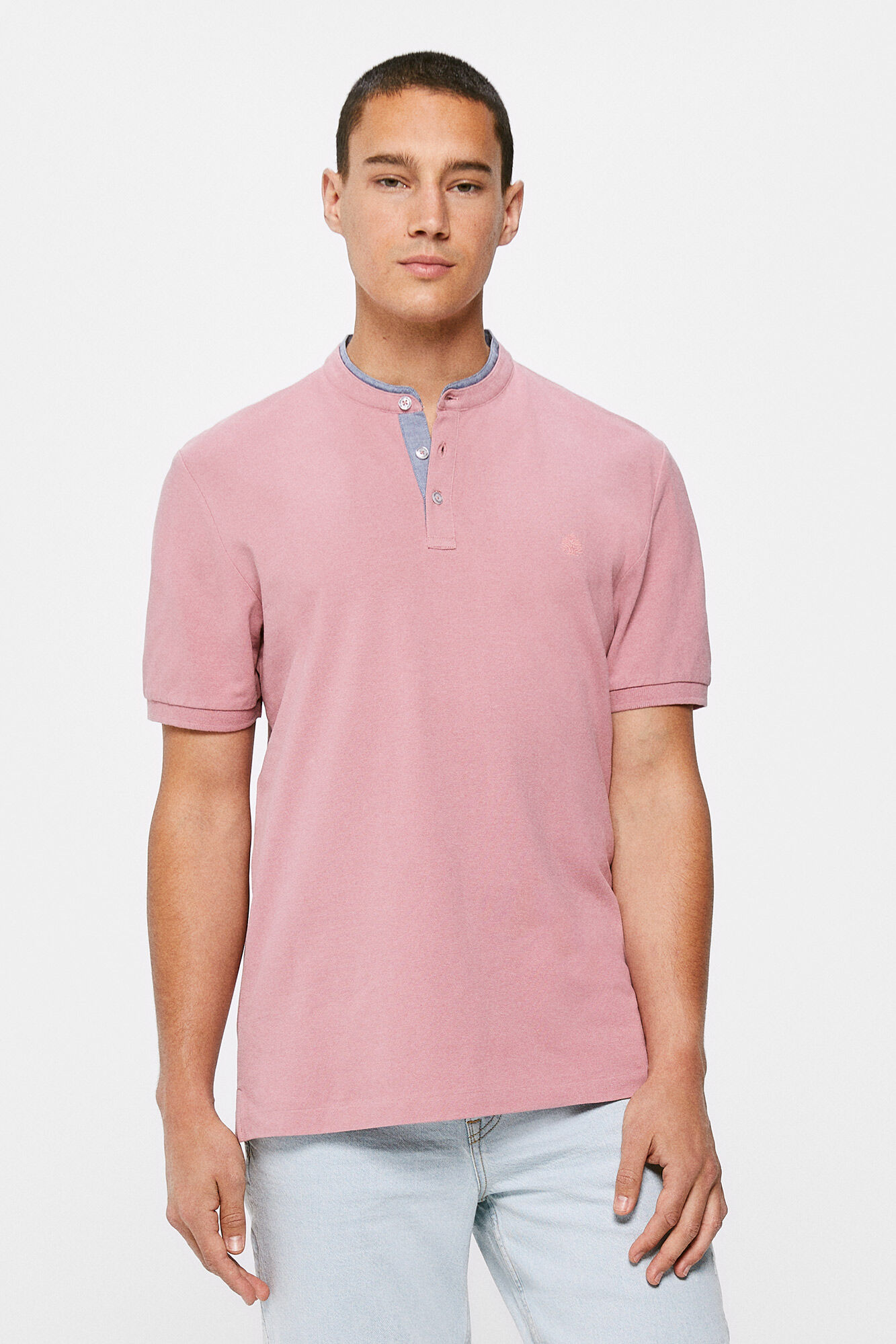 Camisa Polo Slim Mao - Lilás