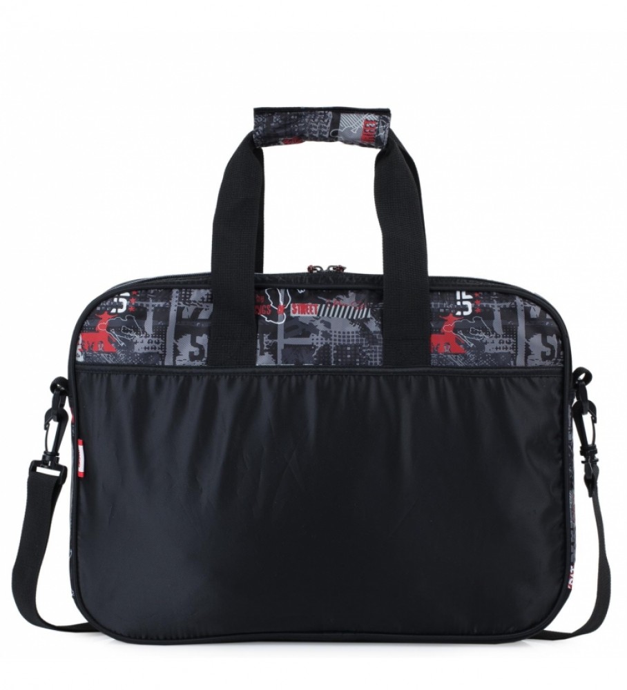 Skpat Bolso Maletn Portadocumentos Chico Urbano Skater Graffiti 131606 Negro -39X29X6Cm-