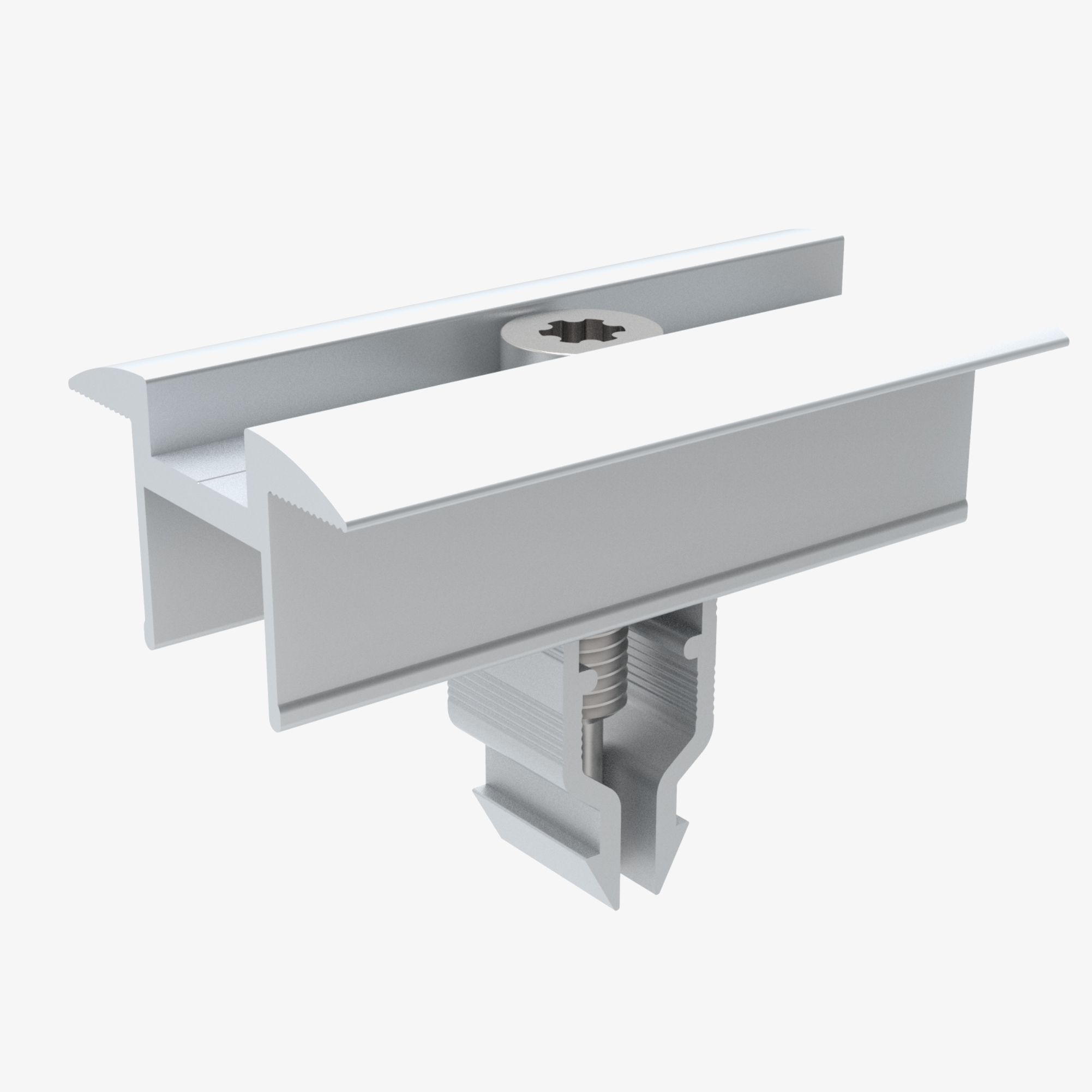 Trapezblechdach Montageset Kurzprofil 40cm