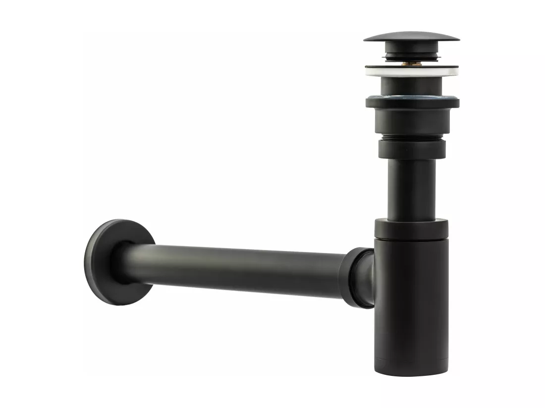 Siphon De Lavabo Universel Clic-Clac Rea Black