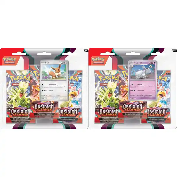Pokemon Trading Card Game 3 Booster + Promokarte