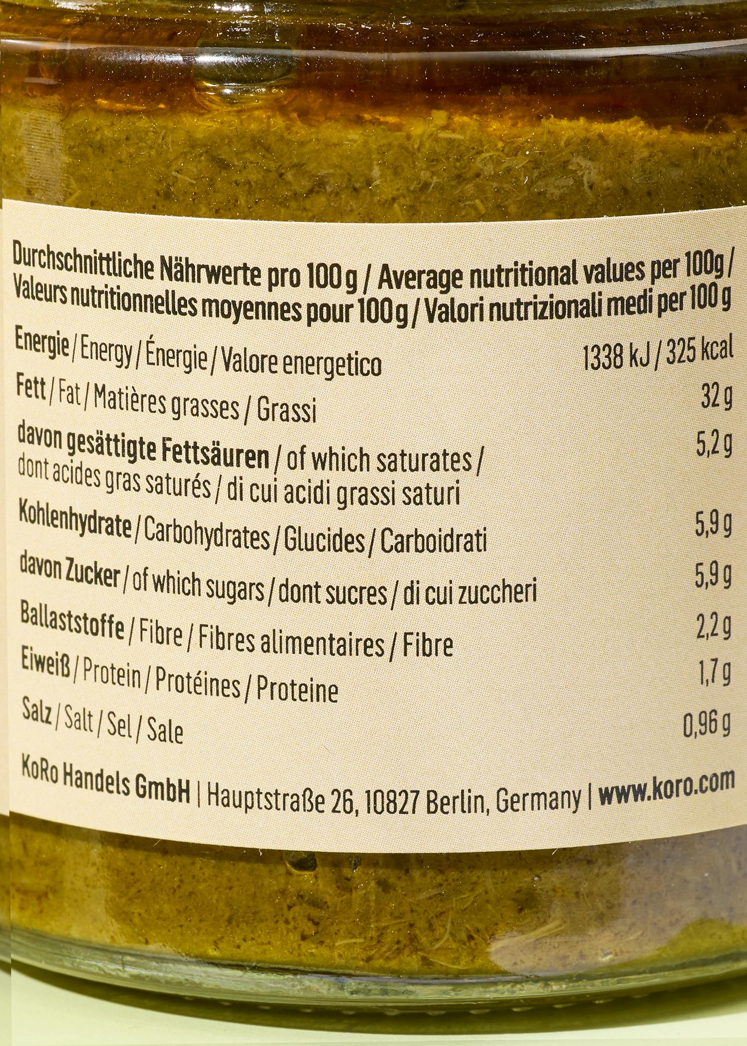 Bio Fenchelpesto mit wildem Fenchel 190 g
