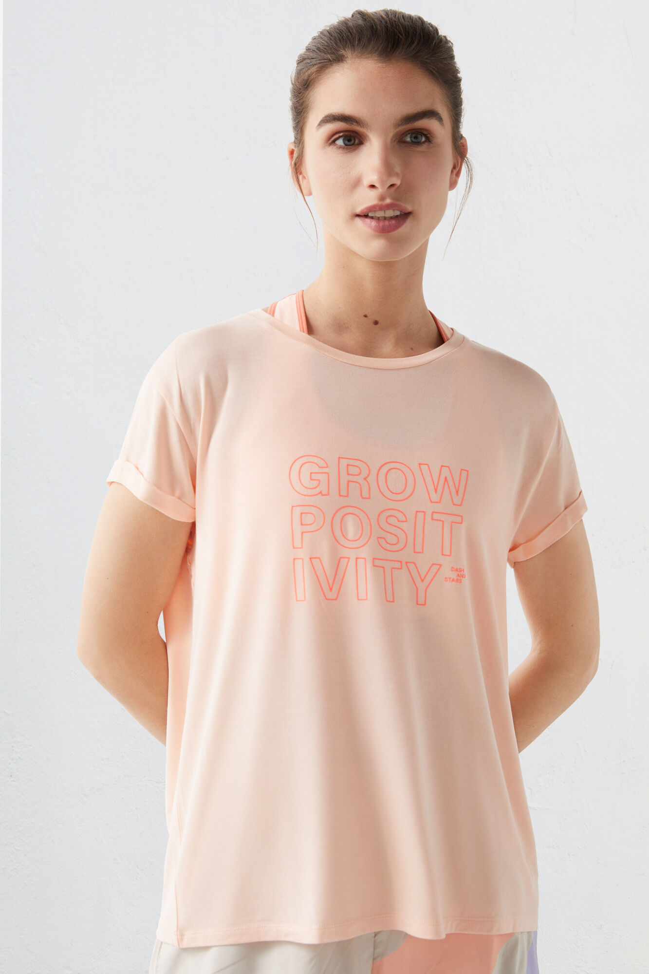 Camiseta LENZING™ TENCEL™ laranja - vermelha