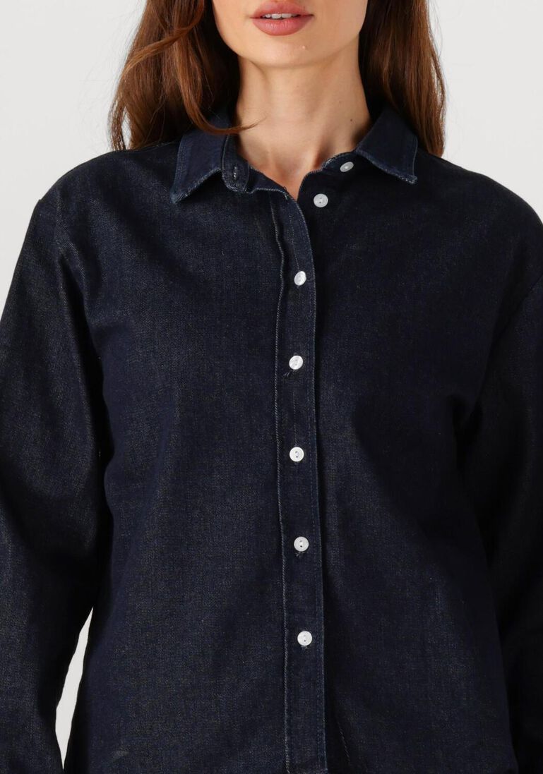 donkerblauwe penn & ink blouses blouse w25z801