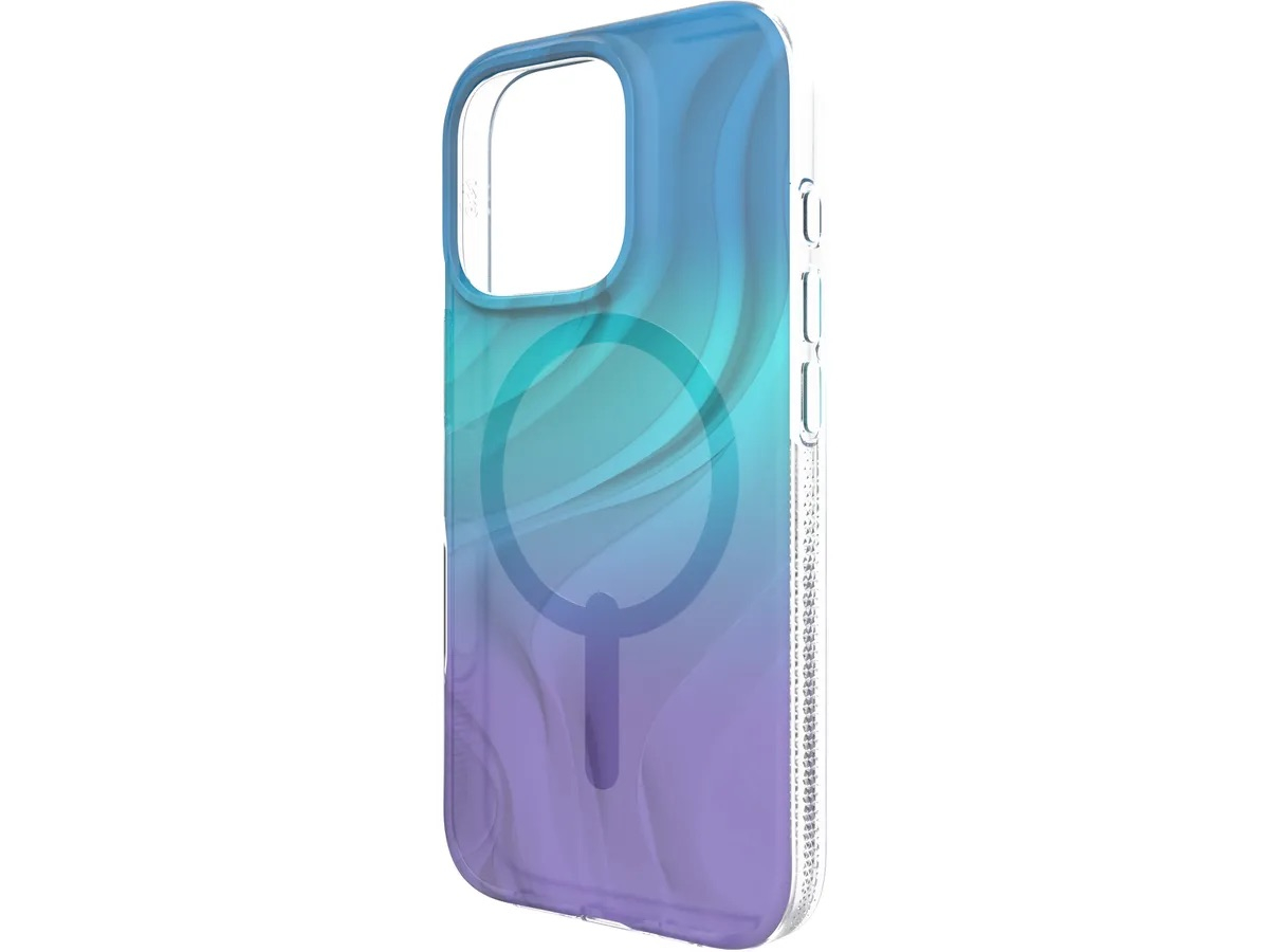 iPhone 16 Pro MagSafe Hülle Milan Snap Case Recycled (702315108) - Blau / Violett / Transparent