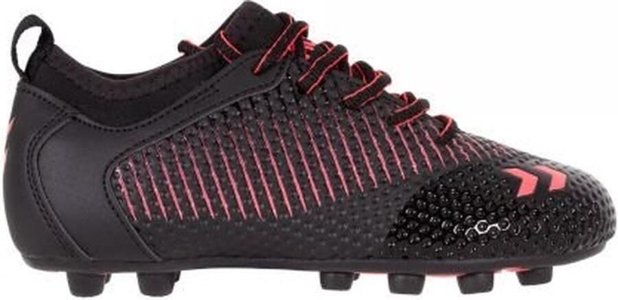 Hummel Zoom FG Jr. voetbalschoenen zwart rood Imitatieleer 31