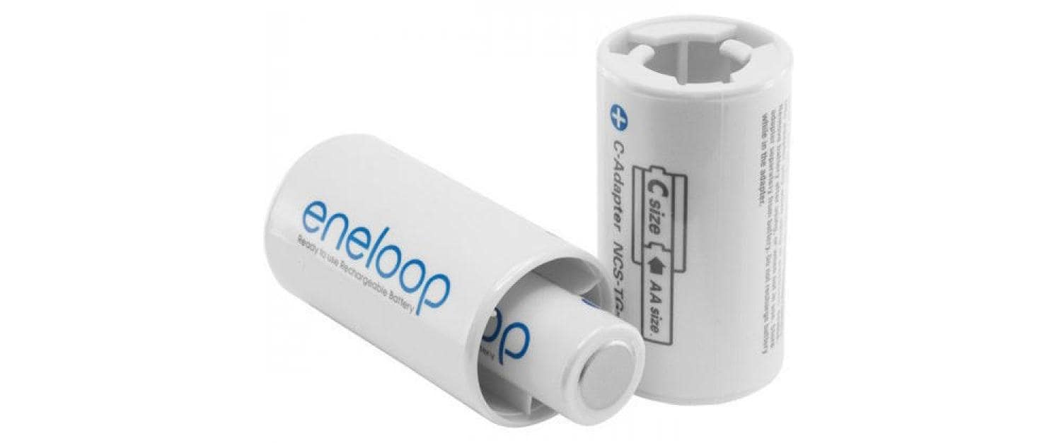 Akku-Box eneloop BQ-BS2E/2EAdapter AA auf Baby C