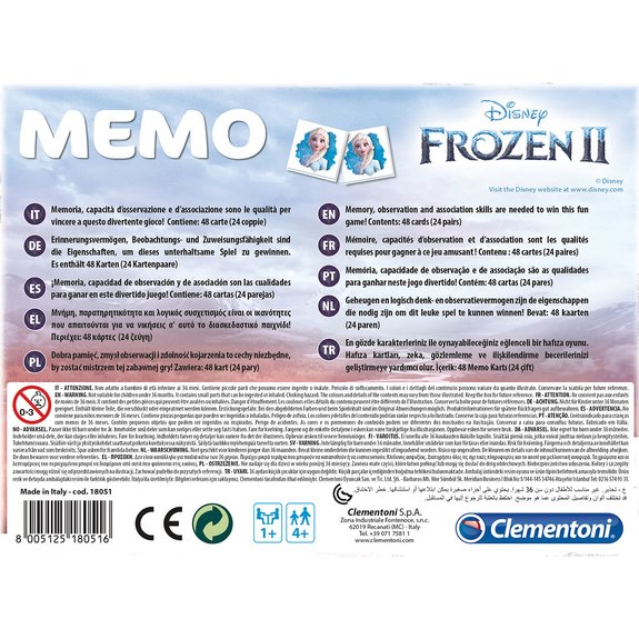 Mémo La Reine des Neiges 2